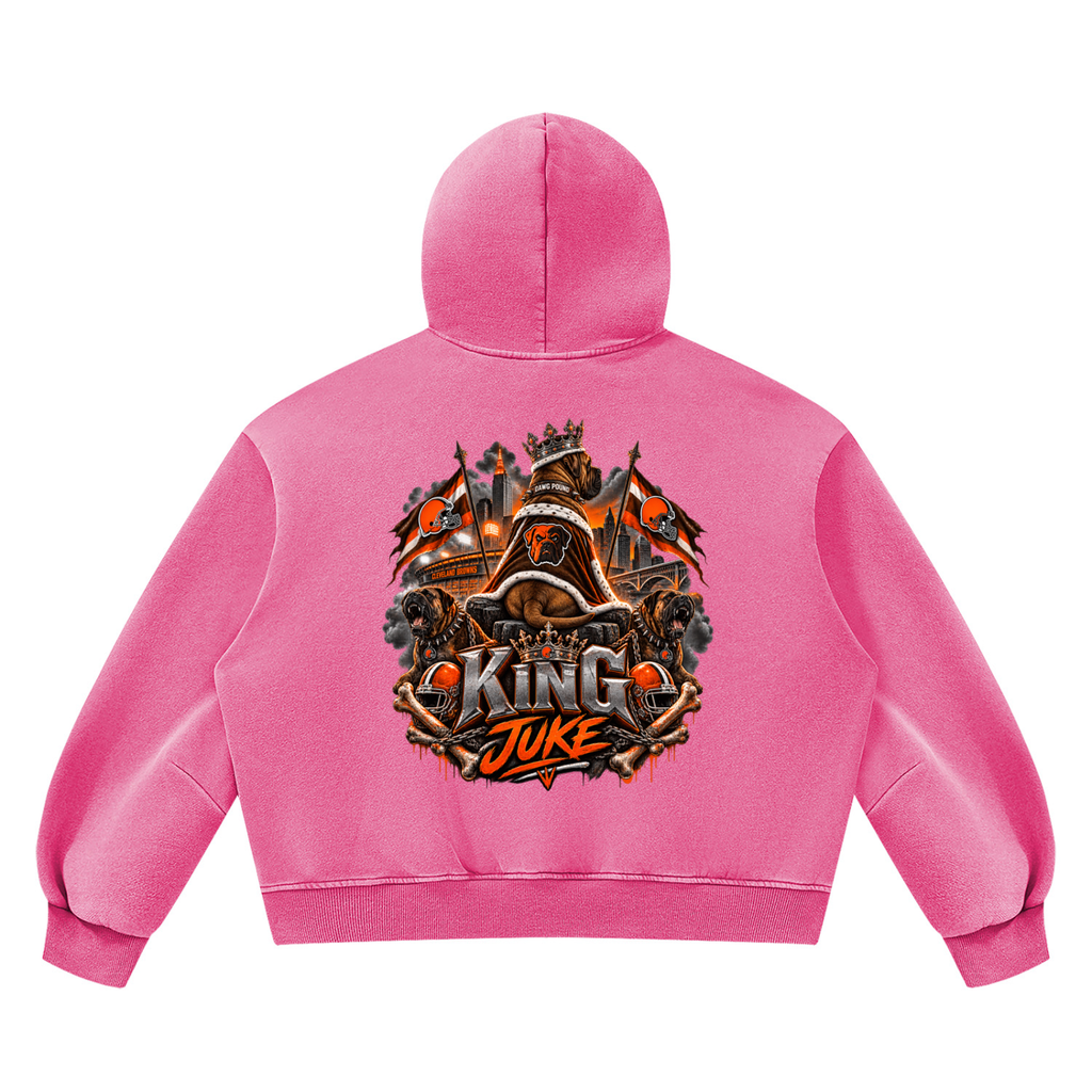 Unisex Vintage Wash Boxy Fleece Hoodie