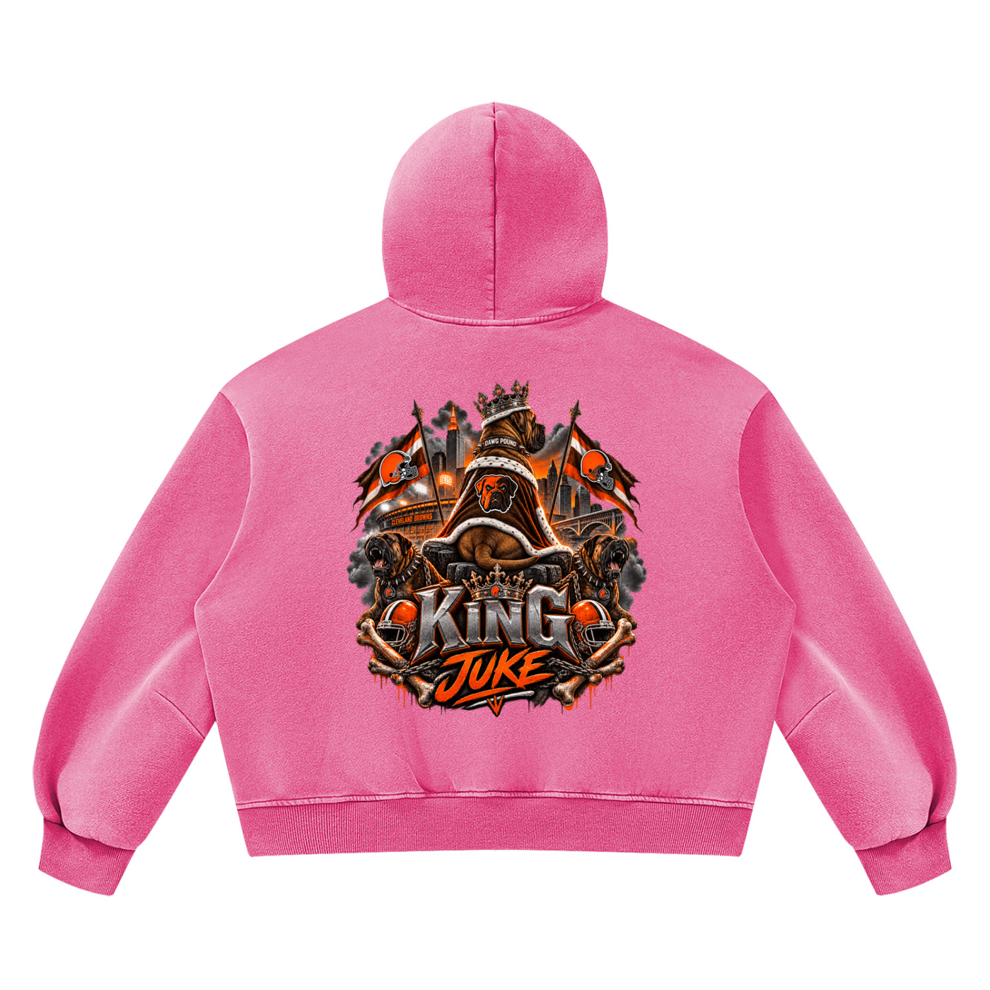 Unisex Vintage Wash Boxy Fleece Hoodie