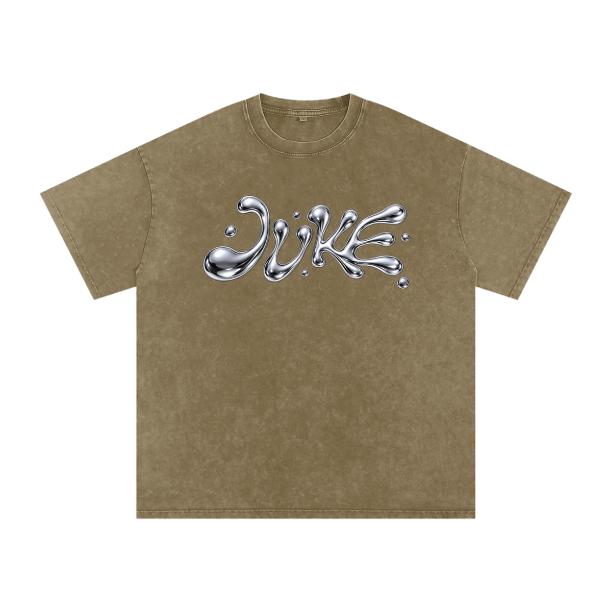 Snow Washed Oversized Cotton T-Shirt