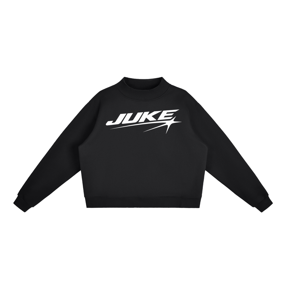 Essential Fleece Mock-Neck Crew Sweatshirt