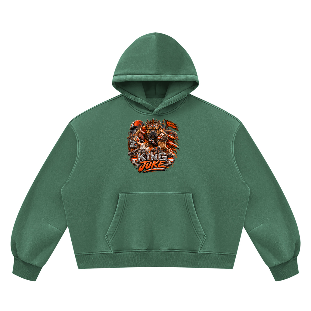 Unisex Vintage Wash Boxy Fleece Hoodie