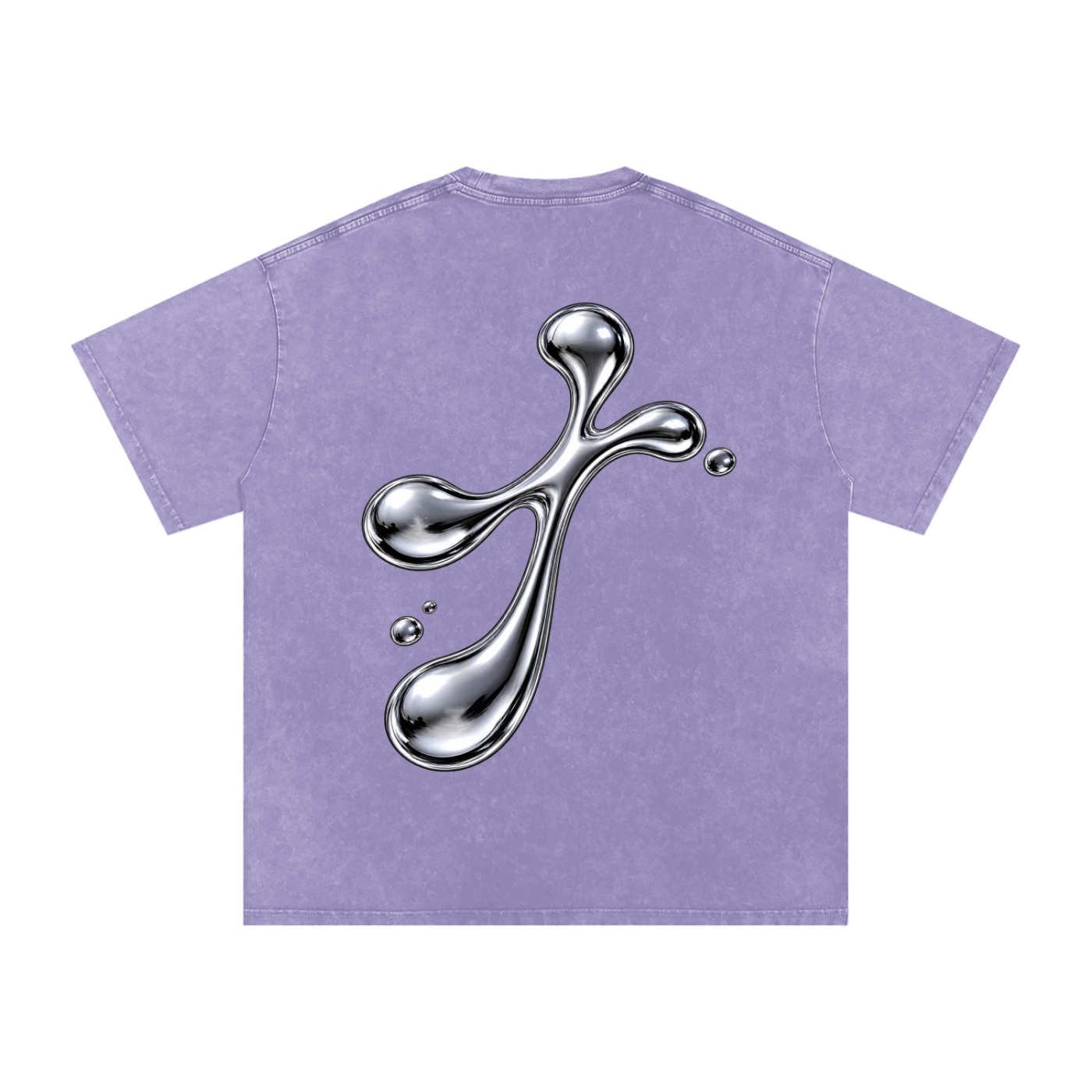 Snow Washed Oversized Cotton T-Shirt