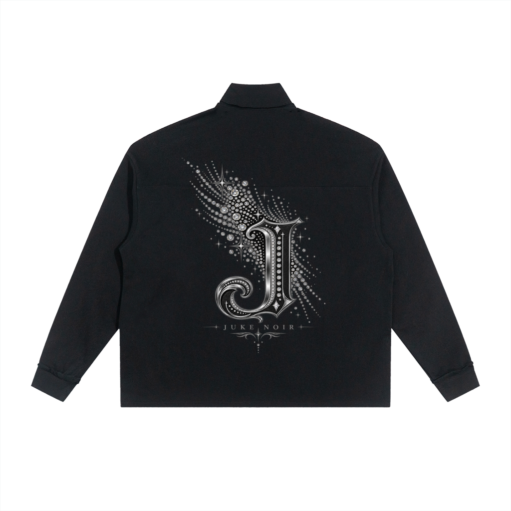 Half-Zip Rolled Edge Fleece Sweatshirt