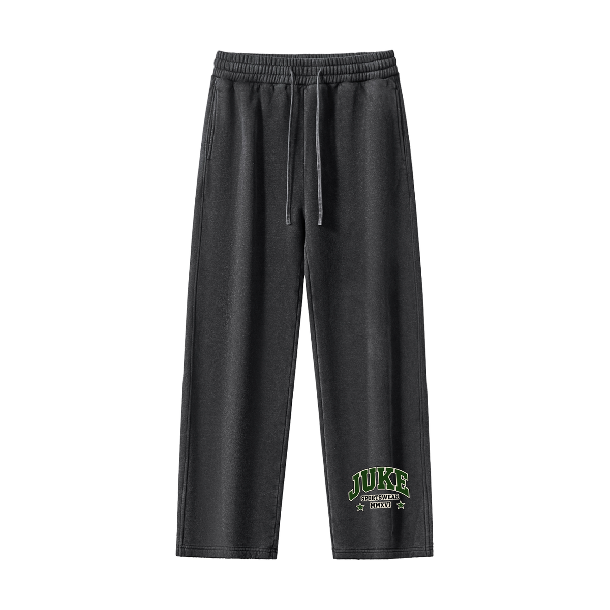Frayed Enzyme Washed Fleece Sweatpants