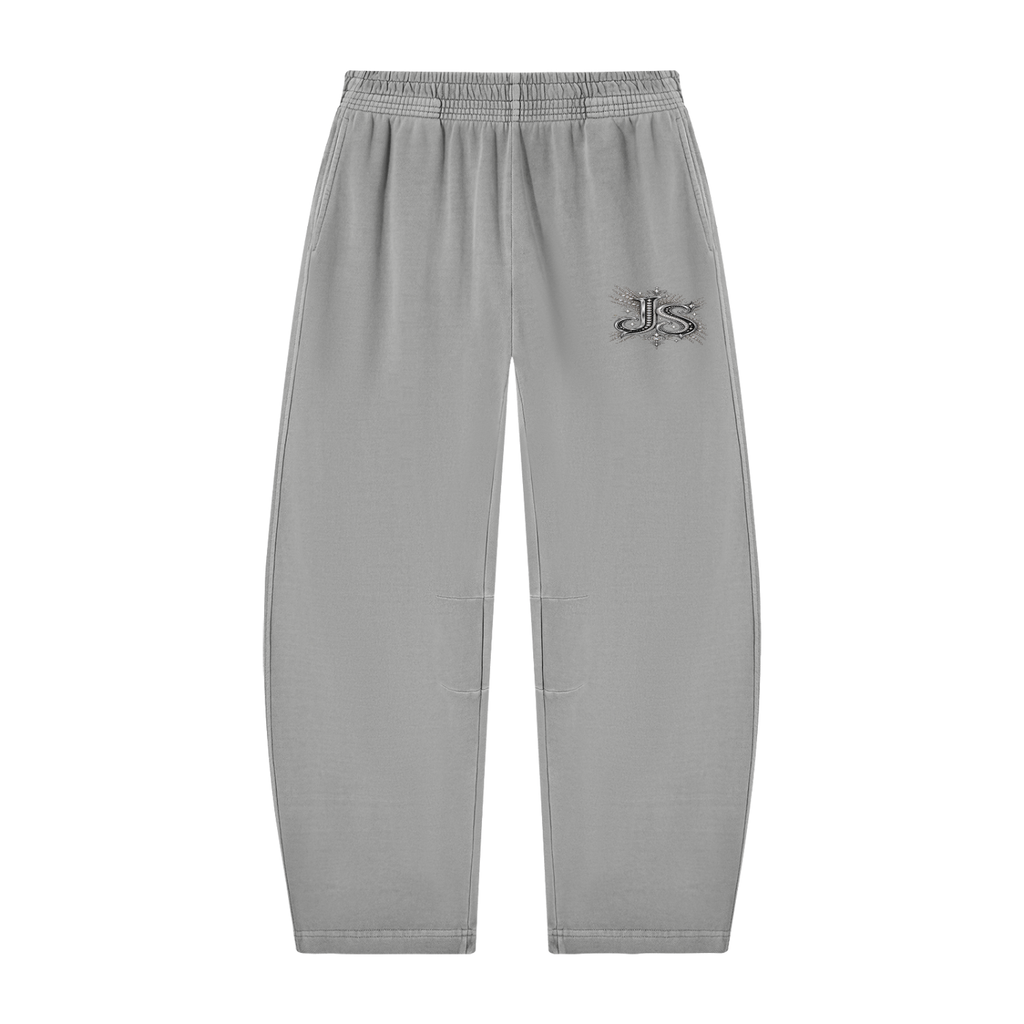 Unisex Vintage Washed Barrel Leg Sweatpants