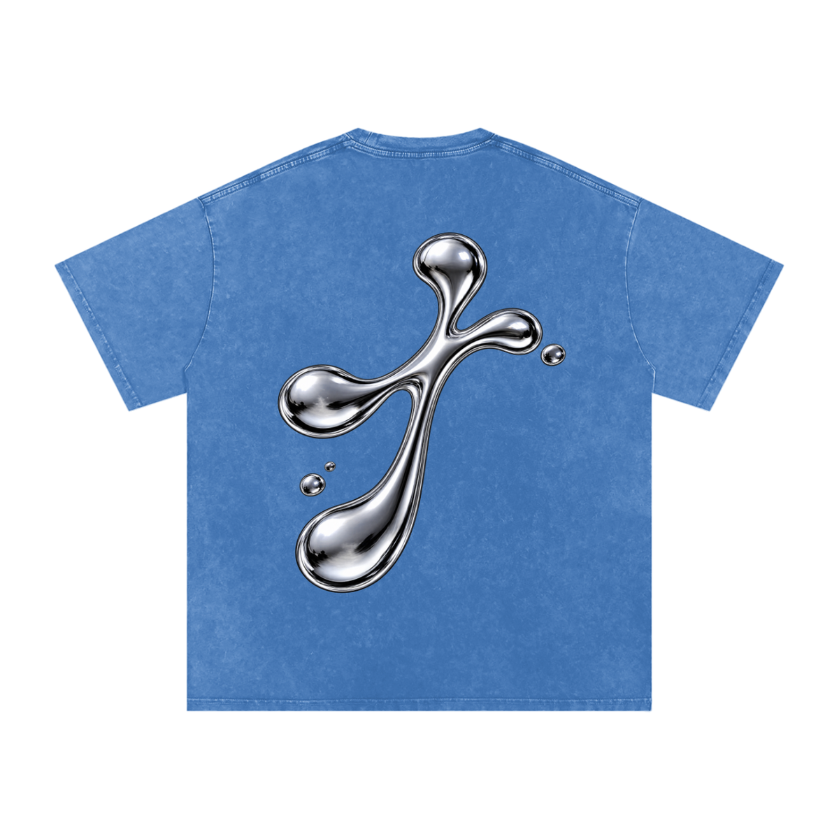 Snow Washed Oversized Cotton T-Shirt