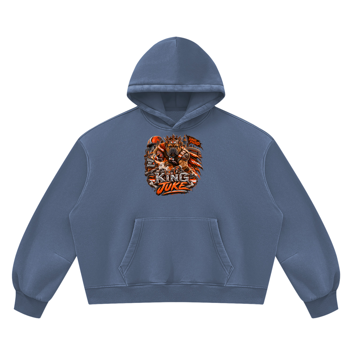 Unisex Vintage Wash Boxy Fleece Hoodie