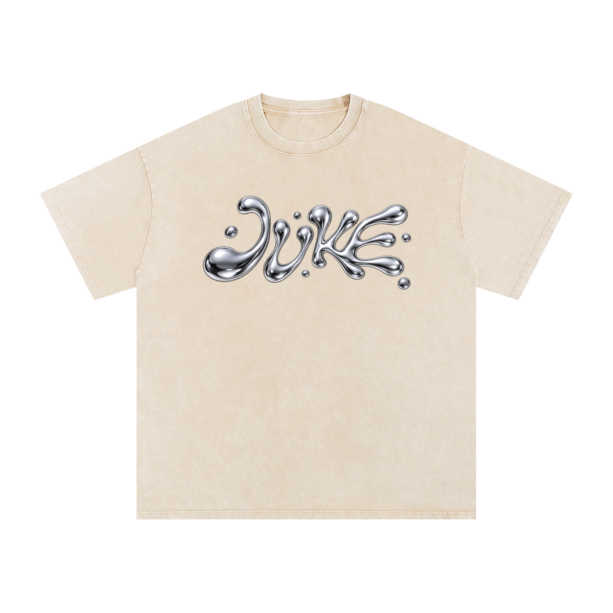 Snow Washed Oversized Cotton T-Shirt