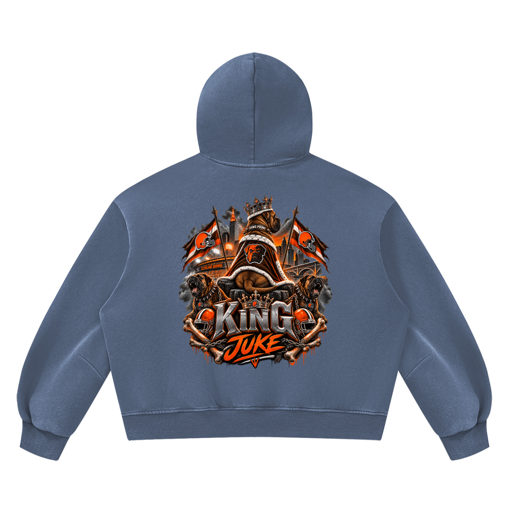 Unisex Vintage Wash Boxy Fleece Hoodie