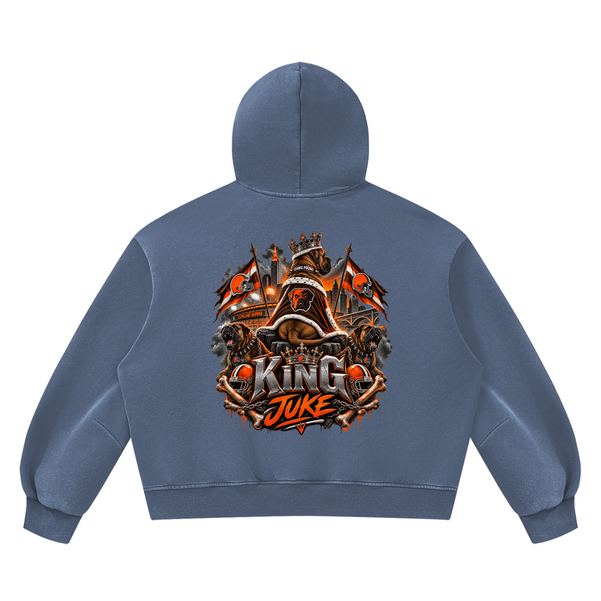 Unisex Vintage Wash Boxy Fleece Hoodie