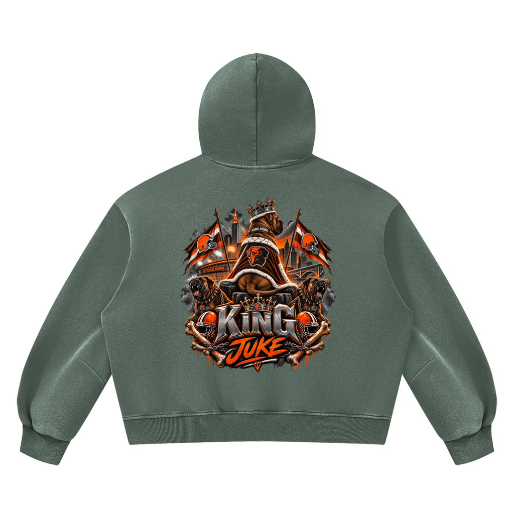 Unisex Vintage Wash Boxy Fleece Hoodie