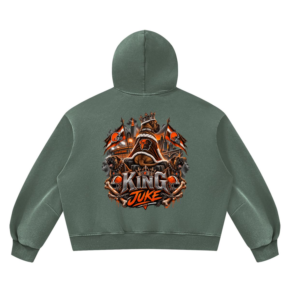 Unisex Vintage Wash Boxy Fleece Hoodie