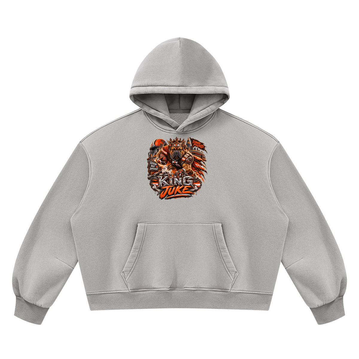 Unisex Vintage Wash Boxy Fleece Hoodie