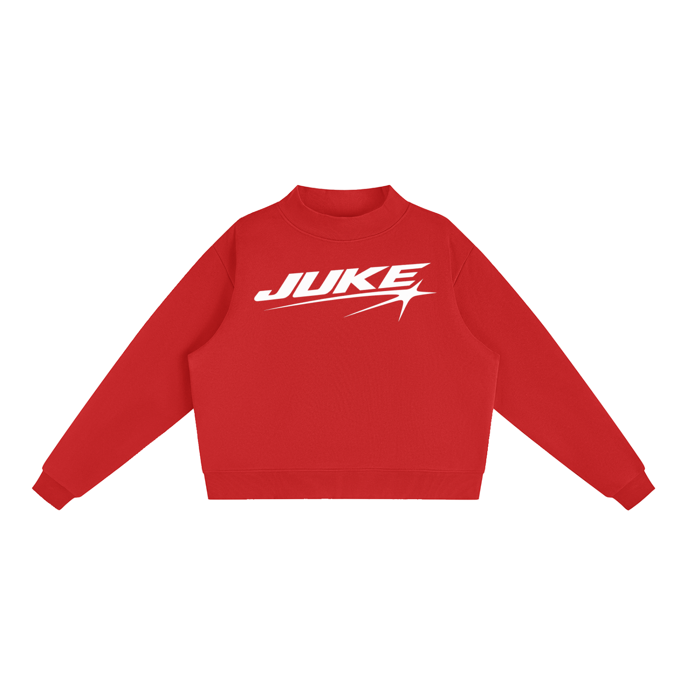 Essential Fleece Mock-Neck Crew Sweatshirt