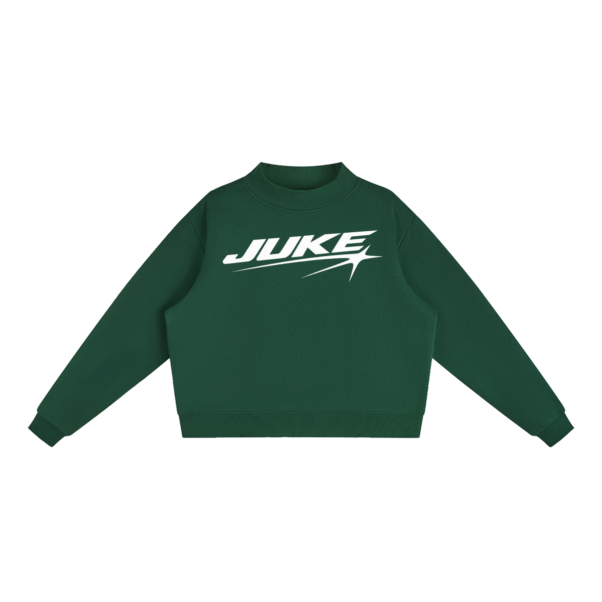 Essential Fleece Mock-Neck Crew Sweatshirt