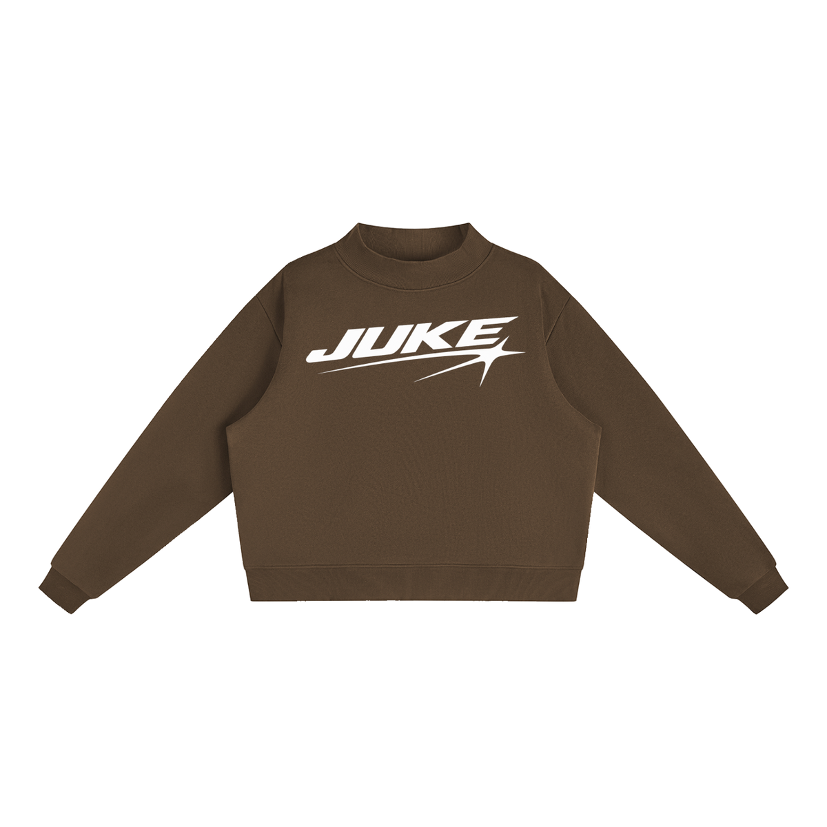 Essential Fleece Mock-Neck Crew Sweatshirt