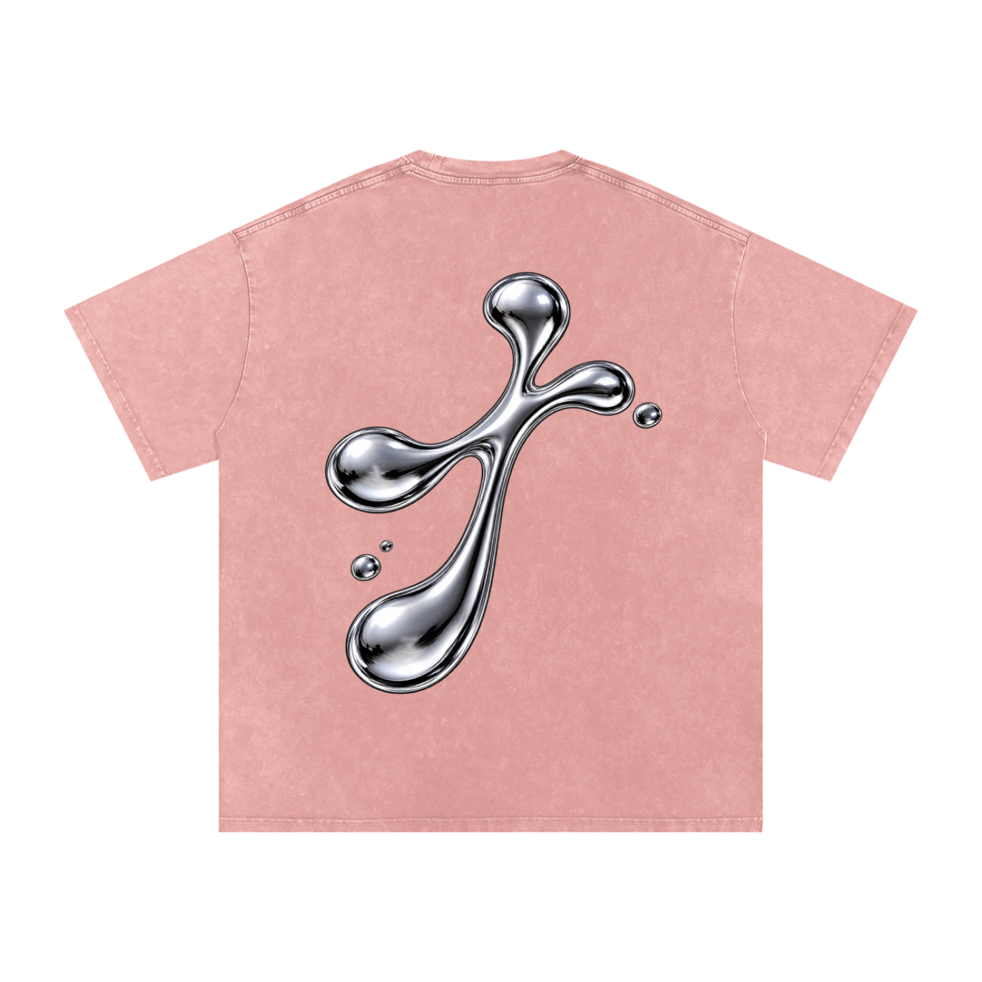 Snow Washed Oversized Cotton T-Shirt