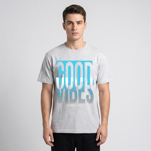 Model wearing the JUKE Essential Cotton T-Shirt, studio shot